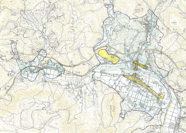 玖珠町振動規制地域の全体図です。