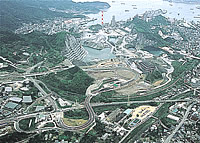 東九州自動車道の空撮写真