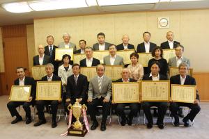 全国乾椎茸品評会並びに全農乾椎茸品評会合同知事報告会及び県賞詞授与式２