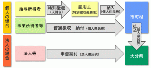 森林環境税納めるしくみ