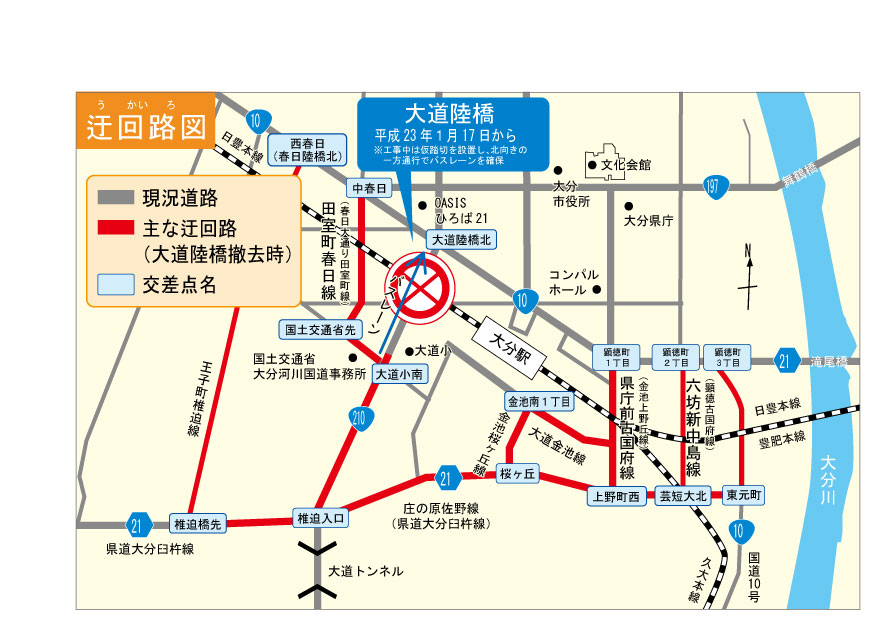 迂回（うかい）路図