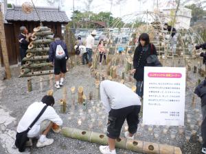 廃油ろうそくのオブジェ