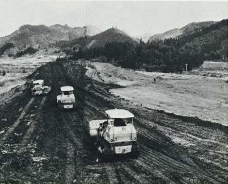 横川地区に建設中の畜産団地