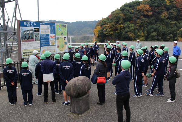 竹田南高校稲葉ダム見学４