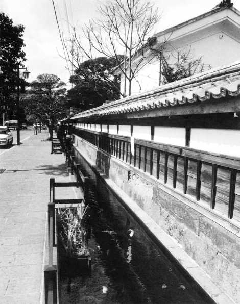 臼杵市／祇園洲の八坂神社前