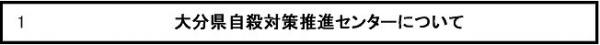 大分県自殺対策推進センターについて