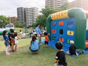 ラグビー体験コーナー