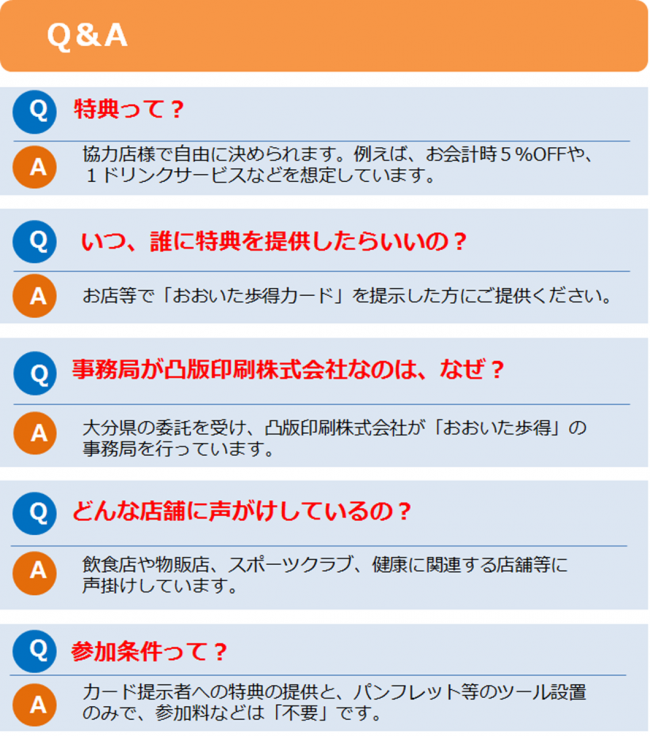 募集 おおいた歩得 の協力店 大分県ホームページ