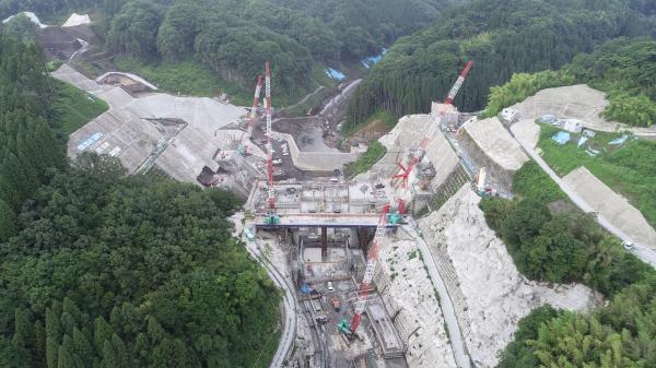 玉来ダム　ダム　建設　工事　建設中ダム　流水型ダム　大分県　九州