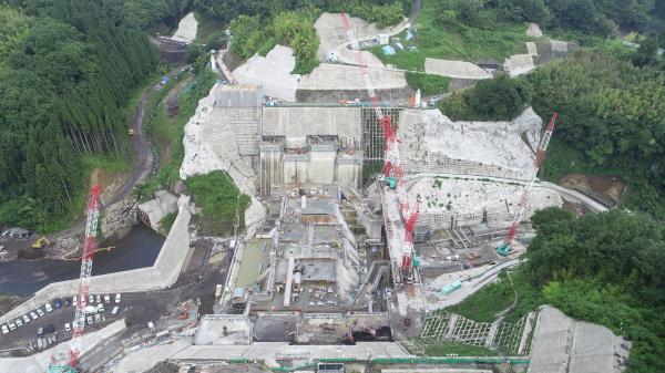 玉来ダム　ダム　建設　工事　建設中ダム　流水型ダム　大分県　九州