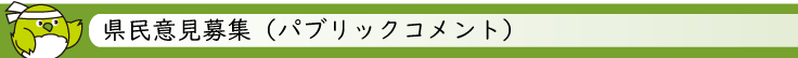 県民意見募集