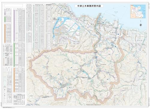 中津土木事務所管内図（R3.4）