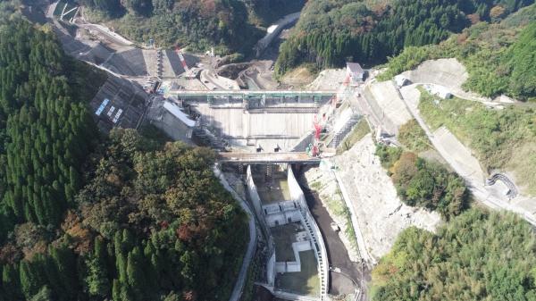 玉来ダム　建設中ダム　大分県