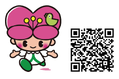 こころちゃんイラスト、QR