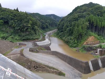 玉来ダム　大分県　試験湛水　R4.9.13上流状況