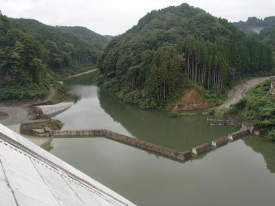 玉来ダム　大分県　試験湛水　R4.9.16上流状況