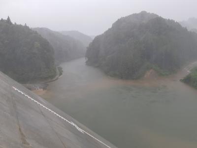 玉来ダム　大分県　試験湛水　R4.9.18上流状況