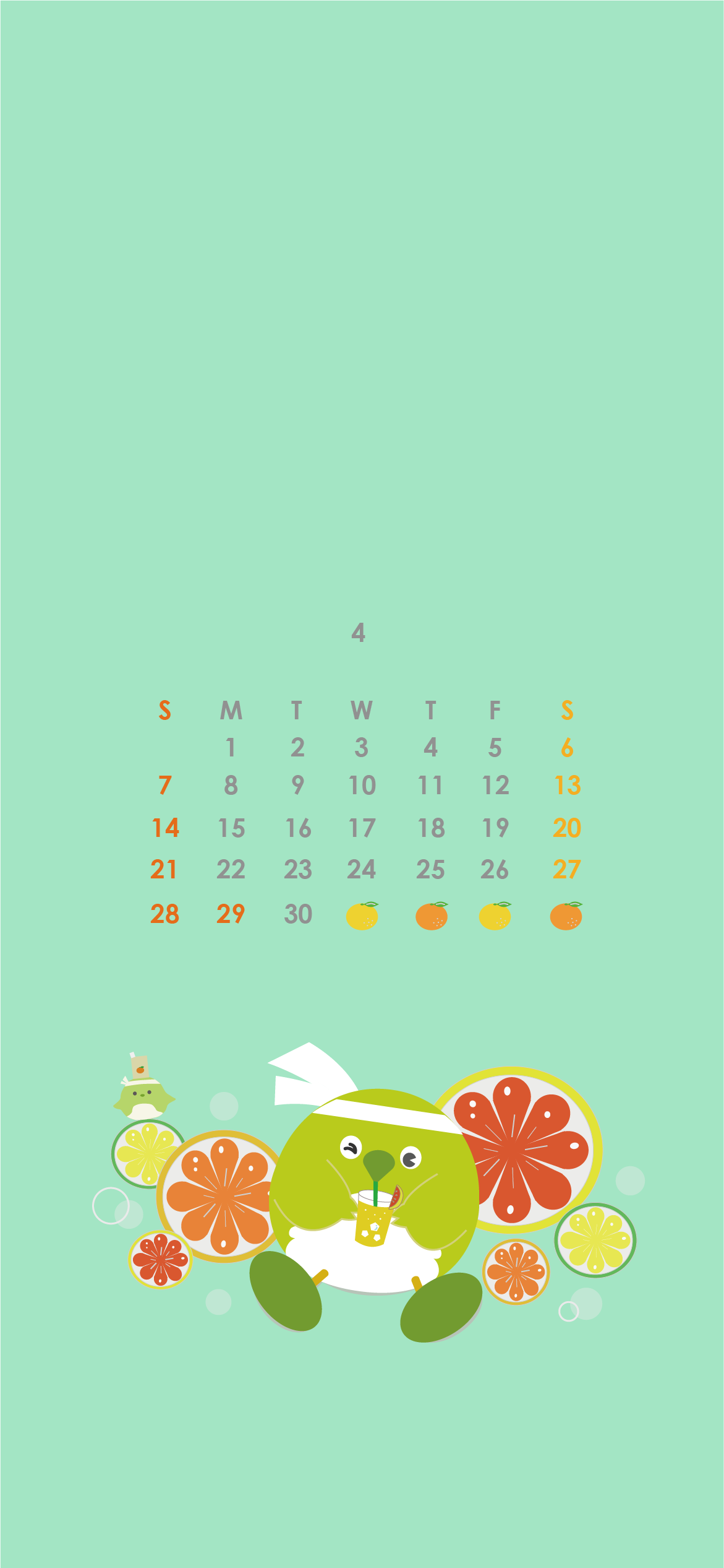 スマホカレンダー４月_iphone