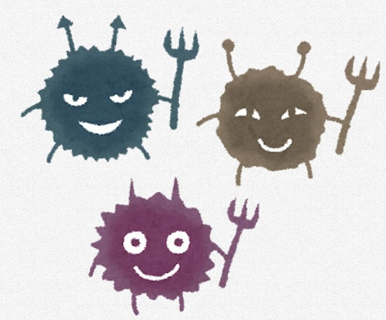 細菌のイラストです。