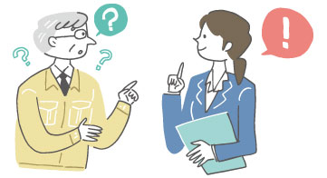 会話のイラスト