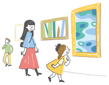 美術館イラスト