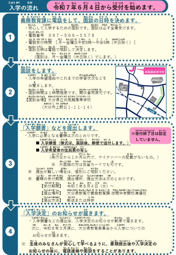 生徒募集案内リーフレット４