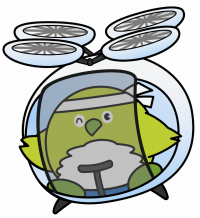 めじろん（空飛ぶクルマver.）