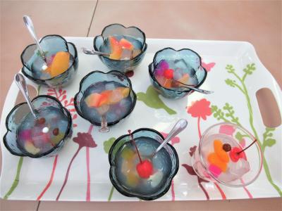 ハートコムタイムで夏のスイーツを作りました