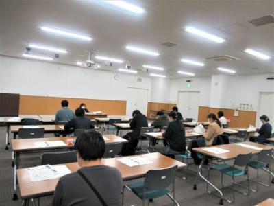 外出プログラムでわさだ支所に伺いました