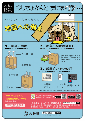 家具の固定ポスター