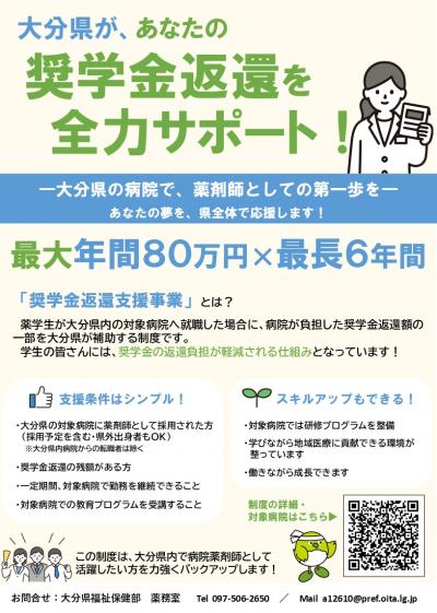 奨学金返還支援事業チラシ