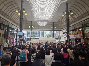 県内高等学校吹奏楽部による演奏