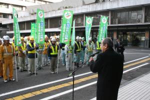 ごみゼロ道路安全施設点検出発１