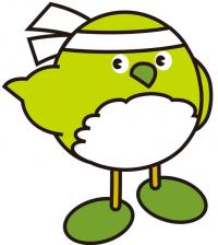 左を示すめじろん