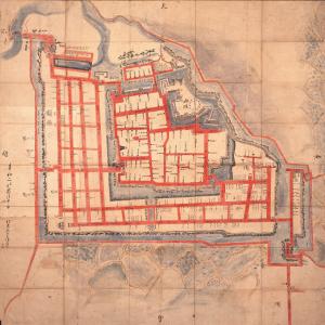 清水流規矩元法分間絵図