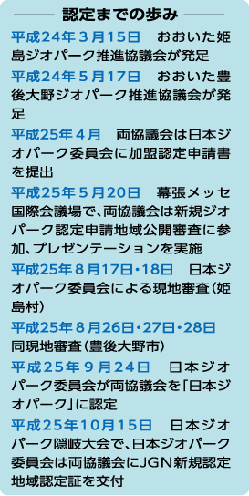 認定までの歩み