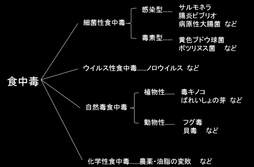 食中毒病因物質図