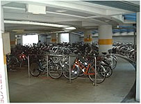 専用自転車駐車場の写真