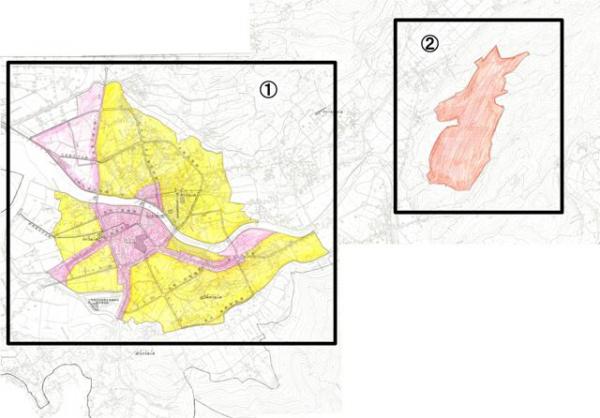 豊後高田市振動規制地域の全体図です。