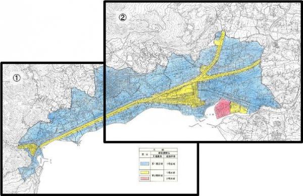 日出町振動規制地域の全体図です。