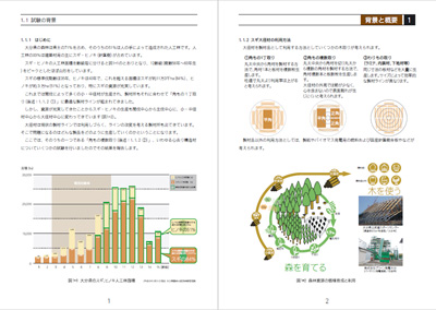 スギ大径材の有効利用技術　心去り構造材　内容サンプル1