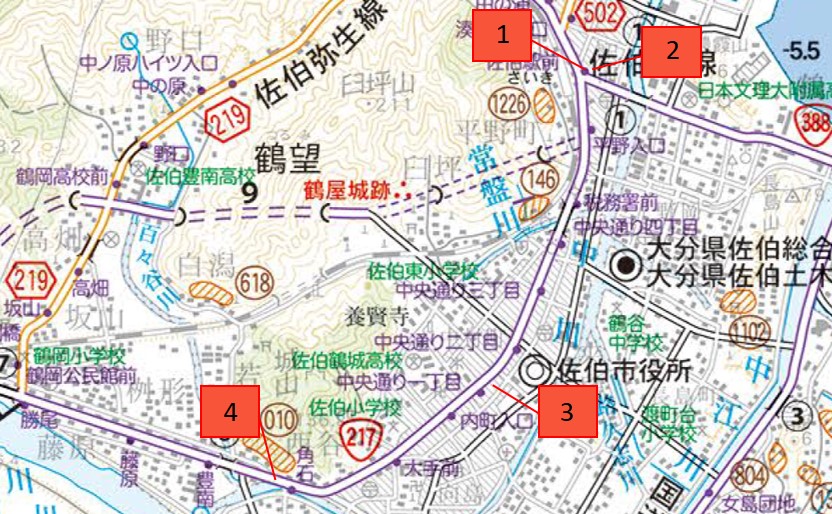 公共掲示板位置図