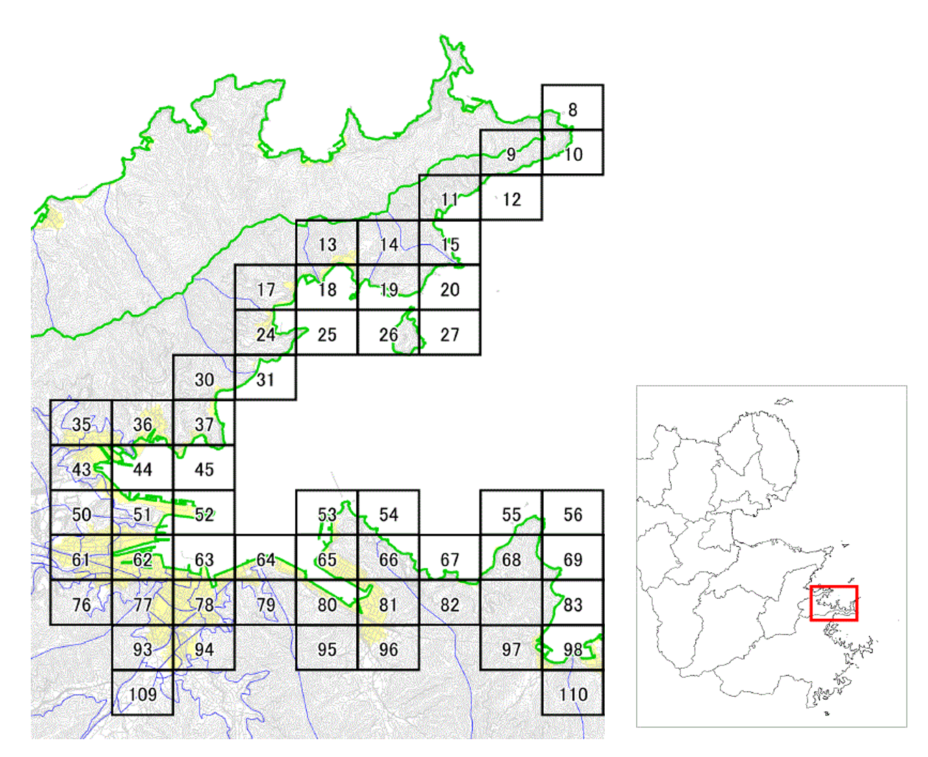 津久見市位置図１