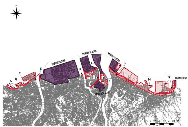 大分港の港湾位置図です。