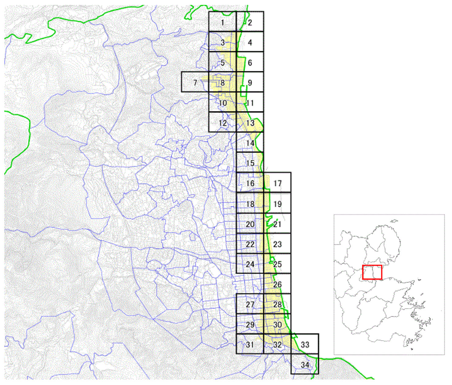 別府市位置図