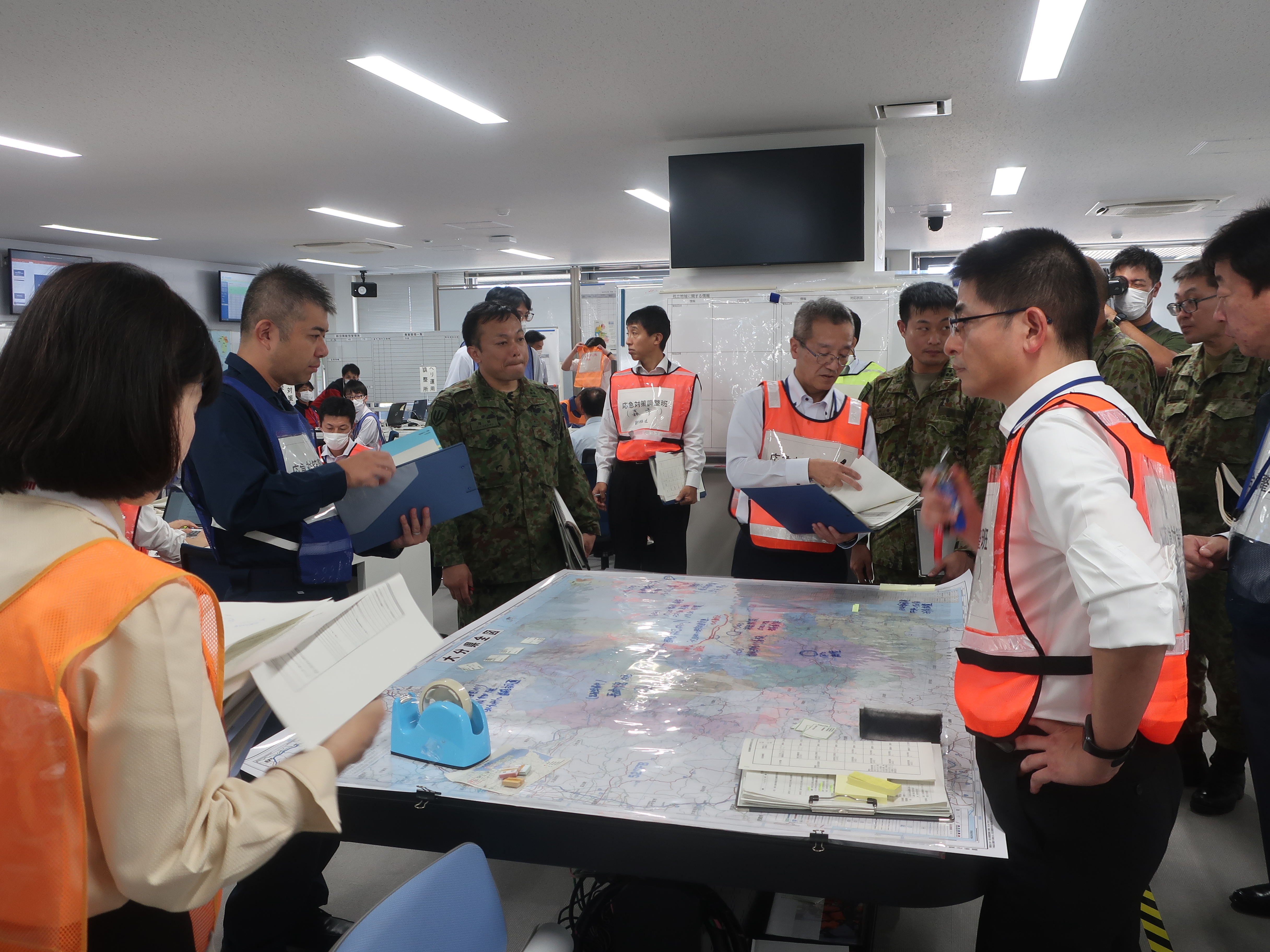 大分県防災センター（令和５年度総合防災図上訓練）